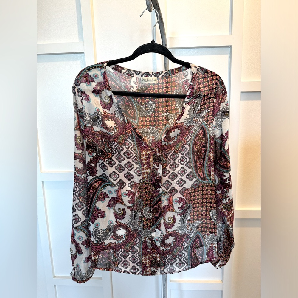 Dea Kudibal Silk Stretch Blouse Sz. S